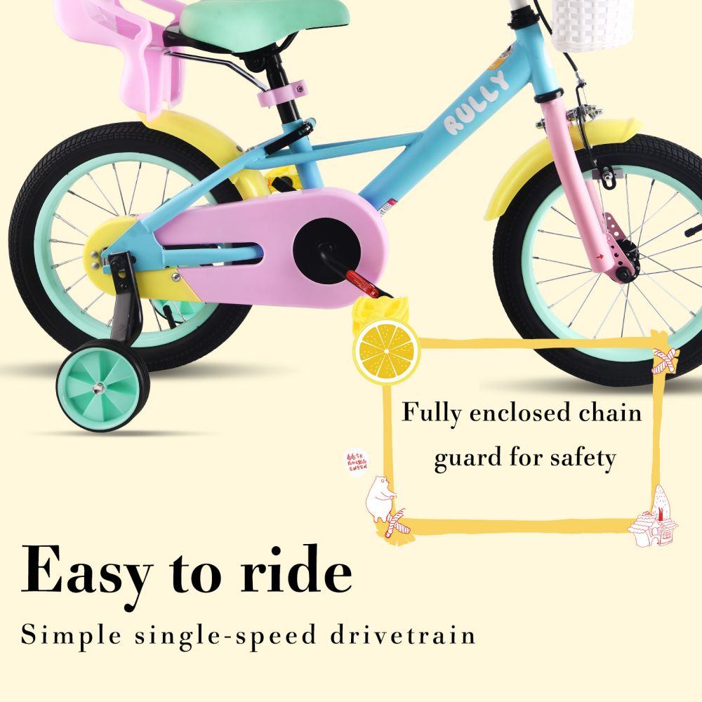 RULLY Macaron Girls Bike. Blue