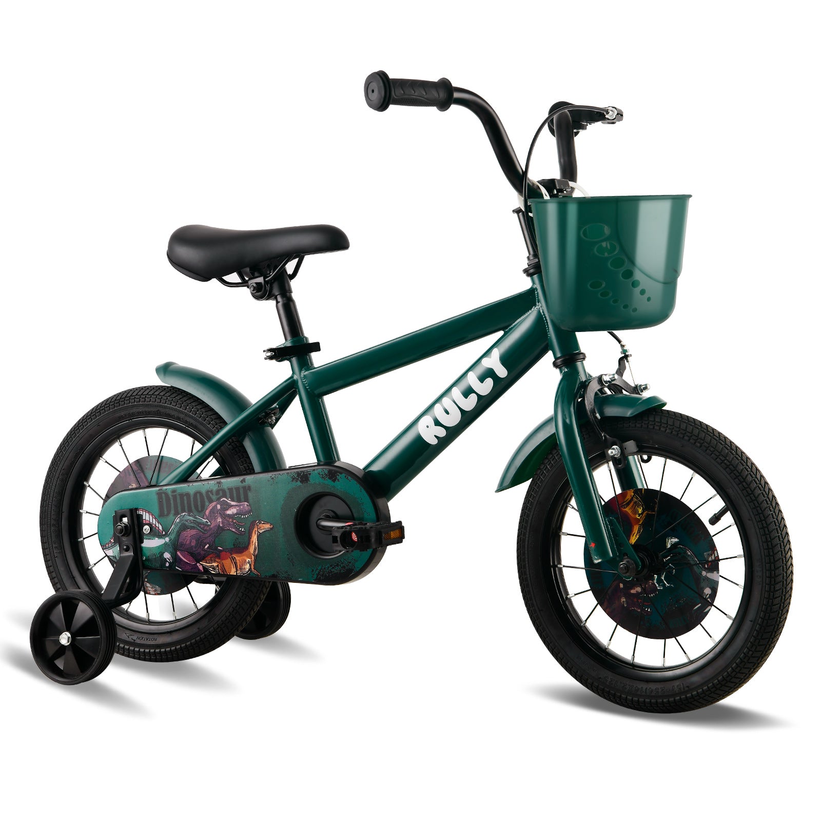 RULLY Dinosaur Kids Bike, Green