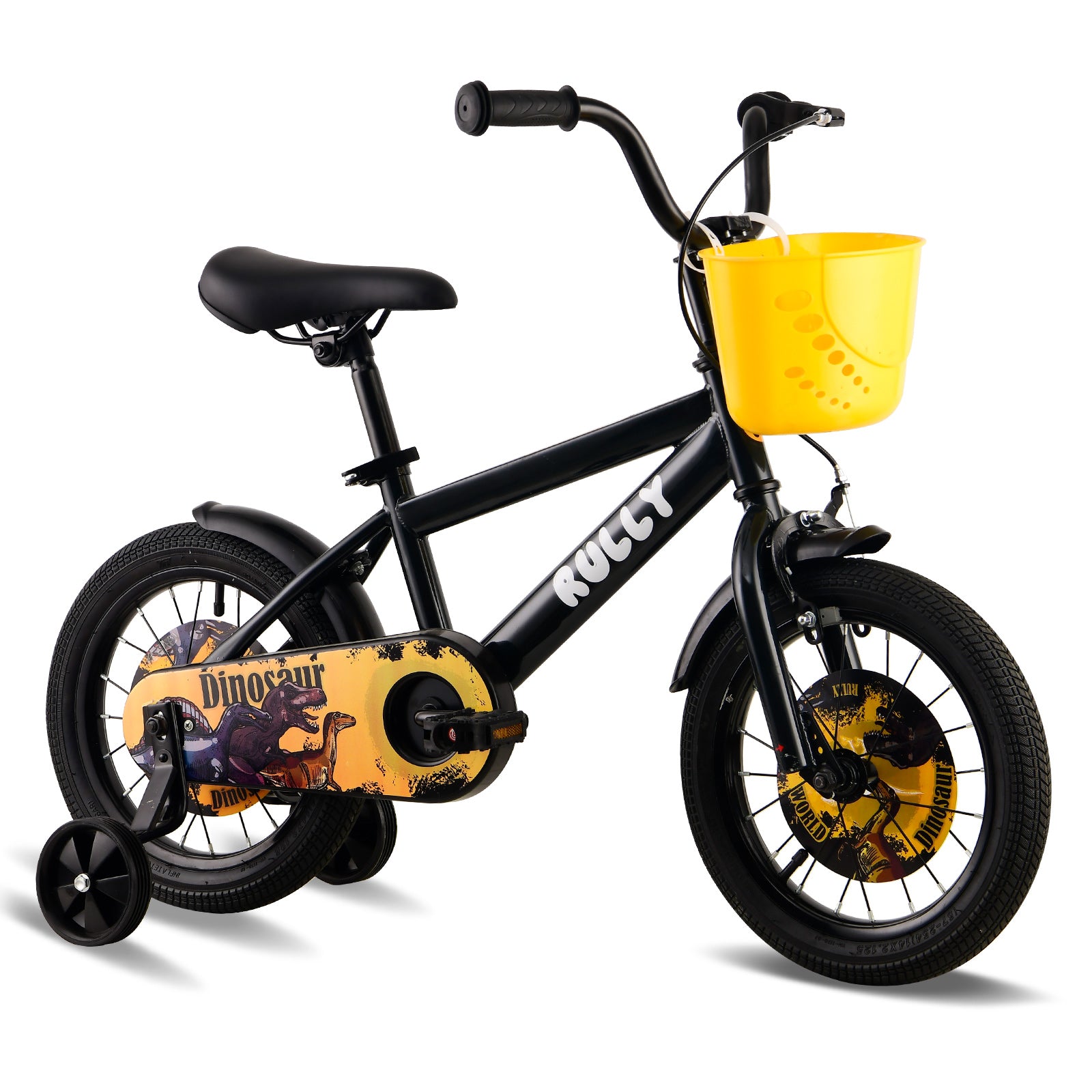 RULLY Dinosaur Kids Bike, Black