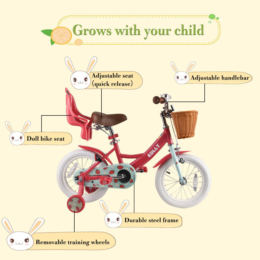 RULLY Strawberry Kids Bike