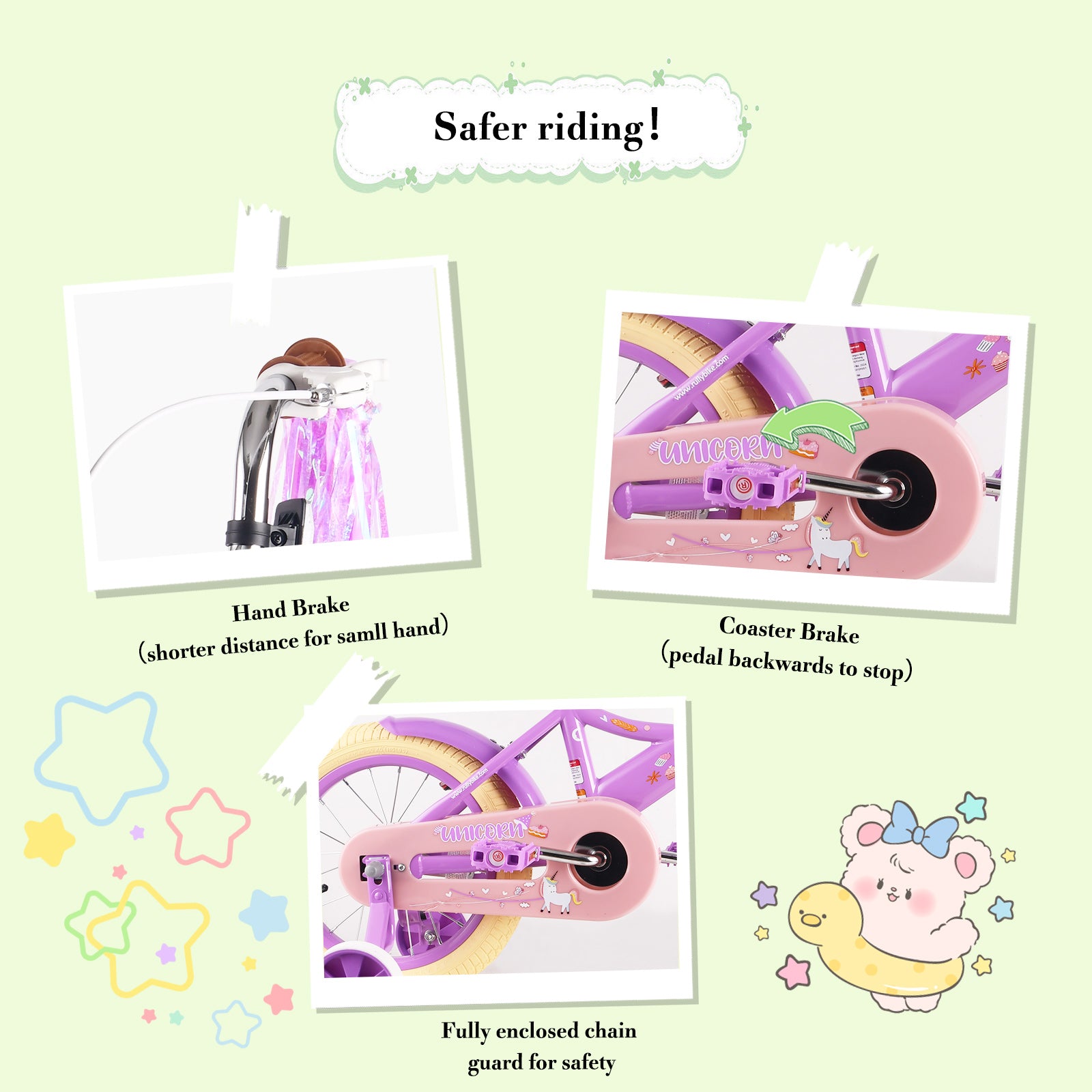 Rully Princess Kids Bike, Purple