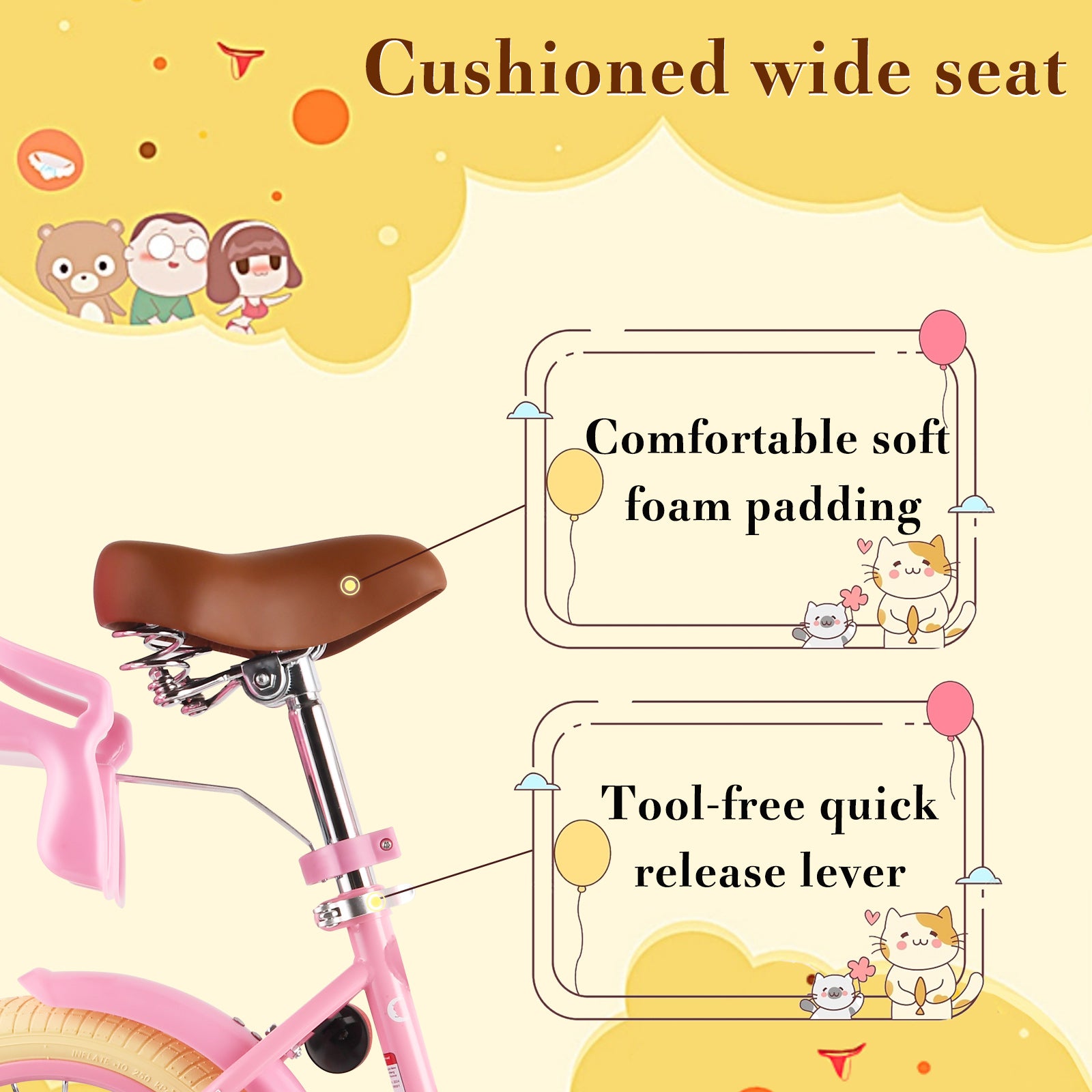 Rully Princess Kids Bike, Pink