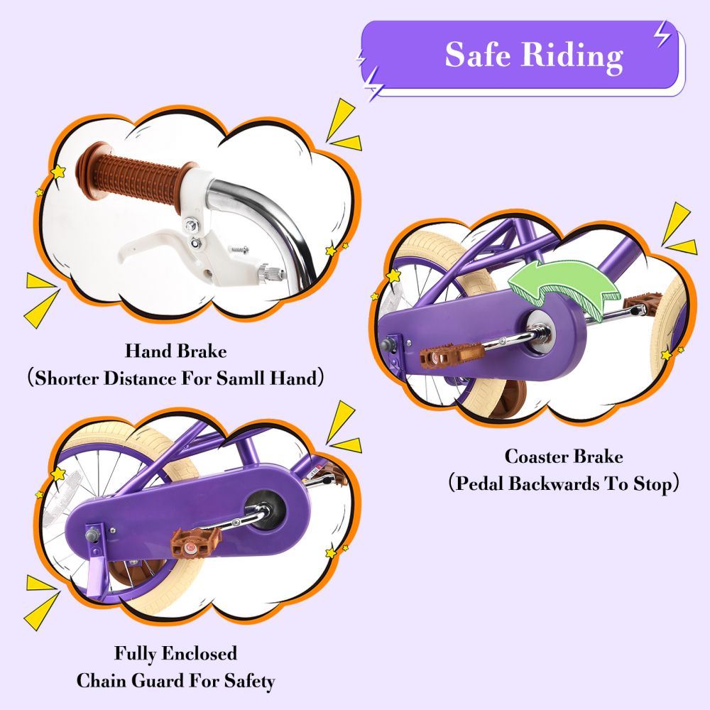 RULLY Donna Kids Bike, Purple