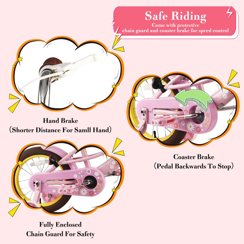 Rully Petal Girls Bike, Pink