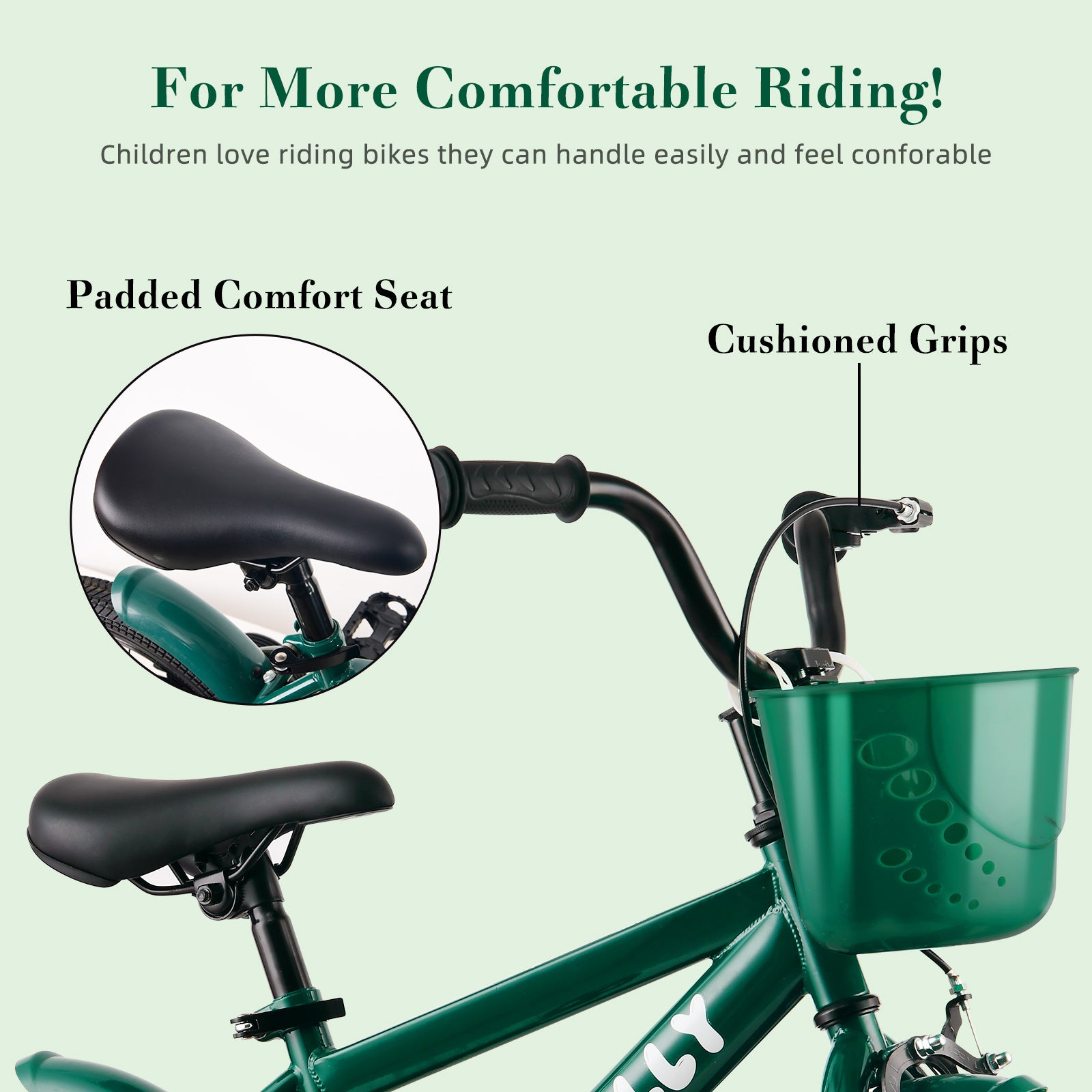 RULLY Dinosaur Kids Bike, Green