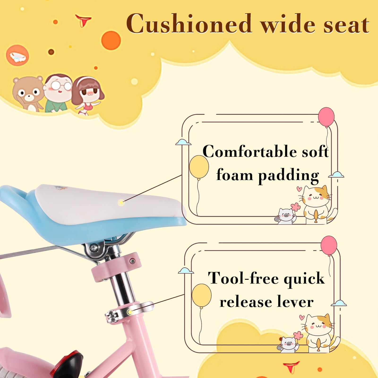 Rully Dasiy Kids Bike, Pink