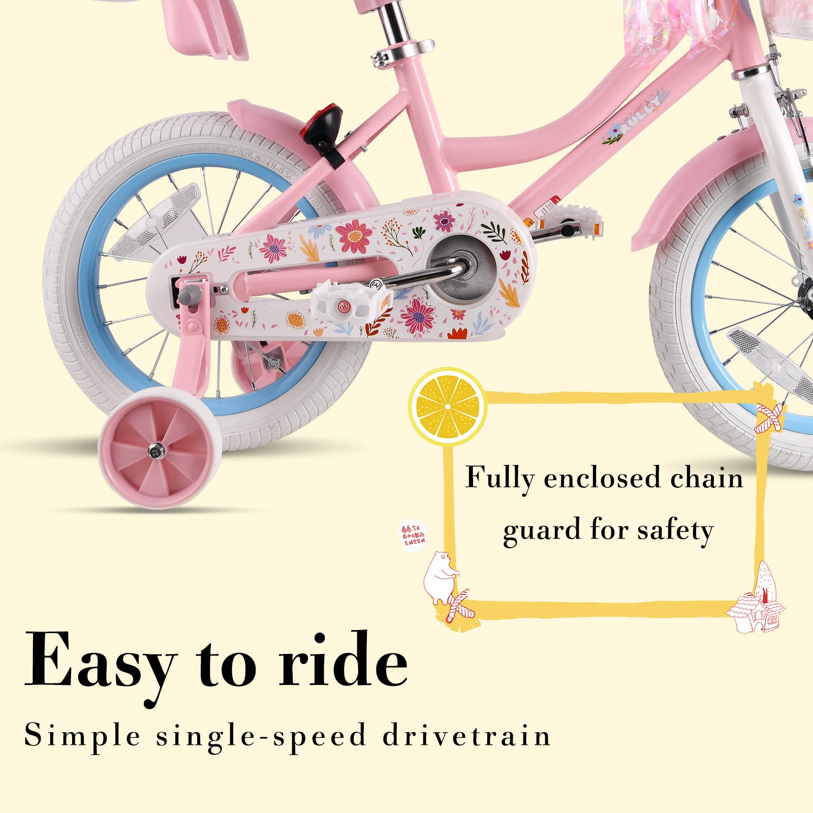 Rully Dasiy Kids Bike, Pink