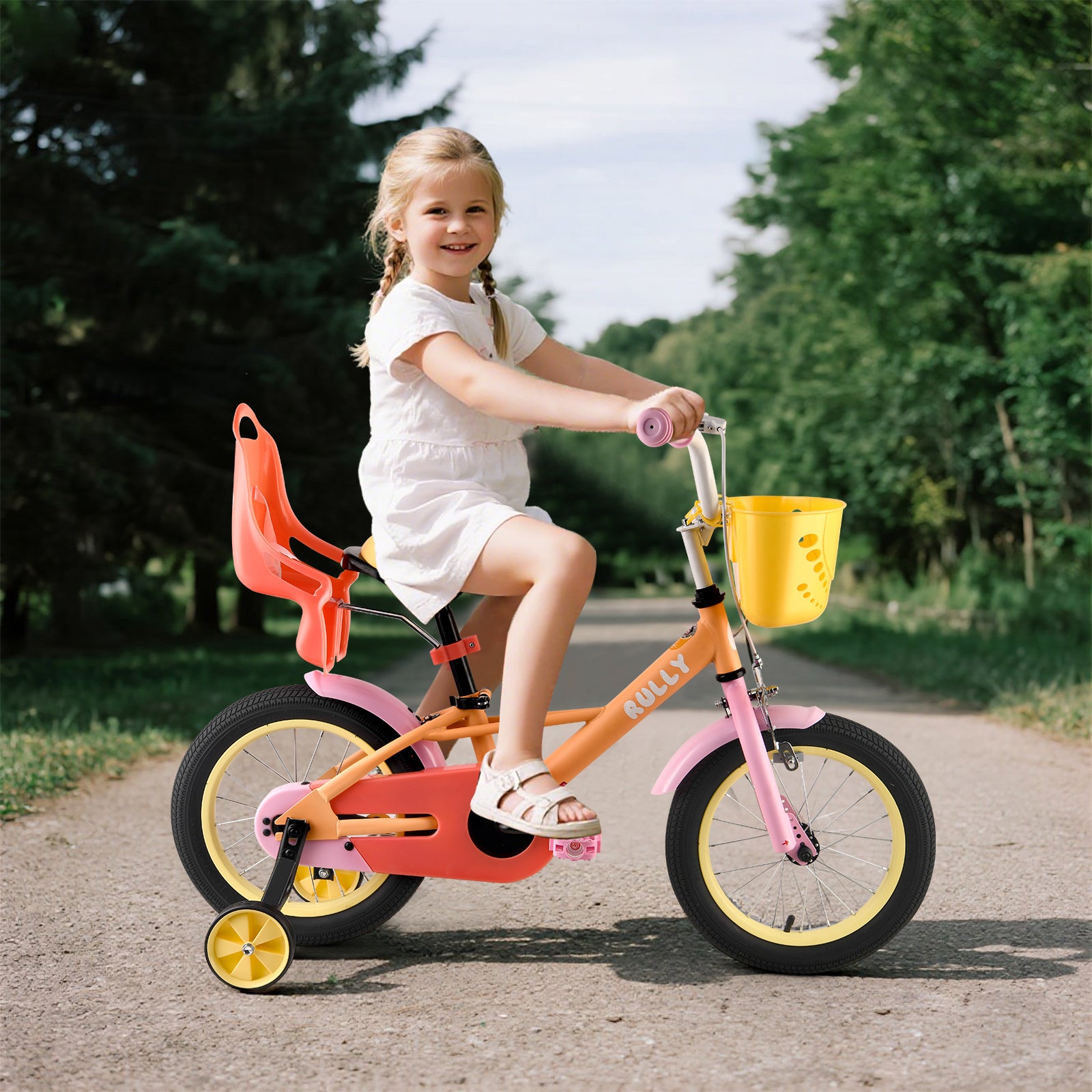 RULLY Macaron Girls Bike, Yellow