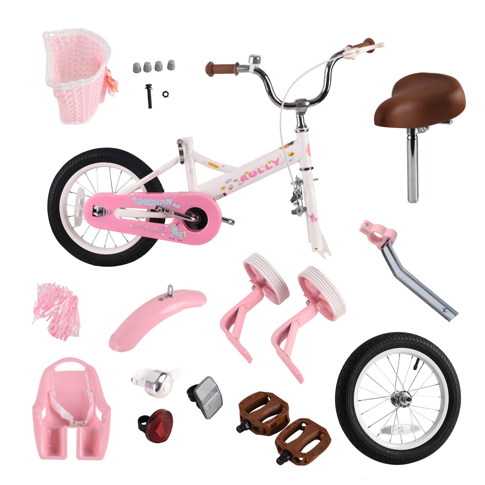 Rully Princess Kids Bike, White