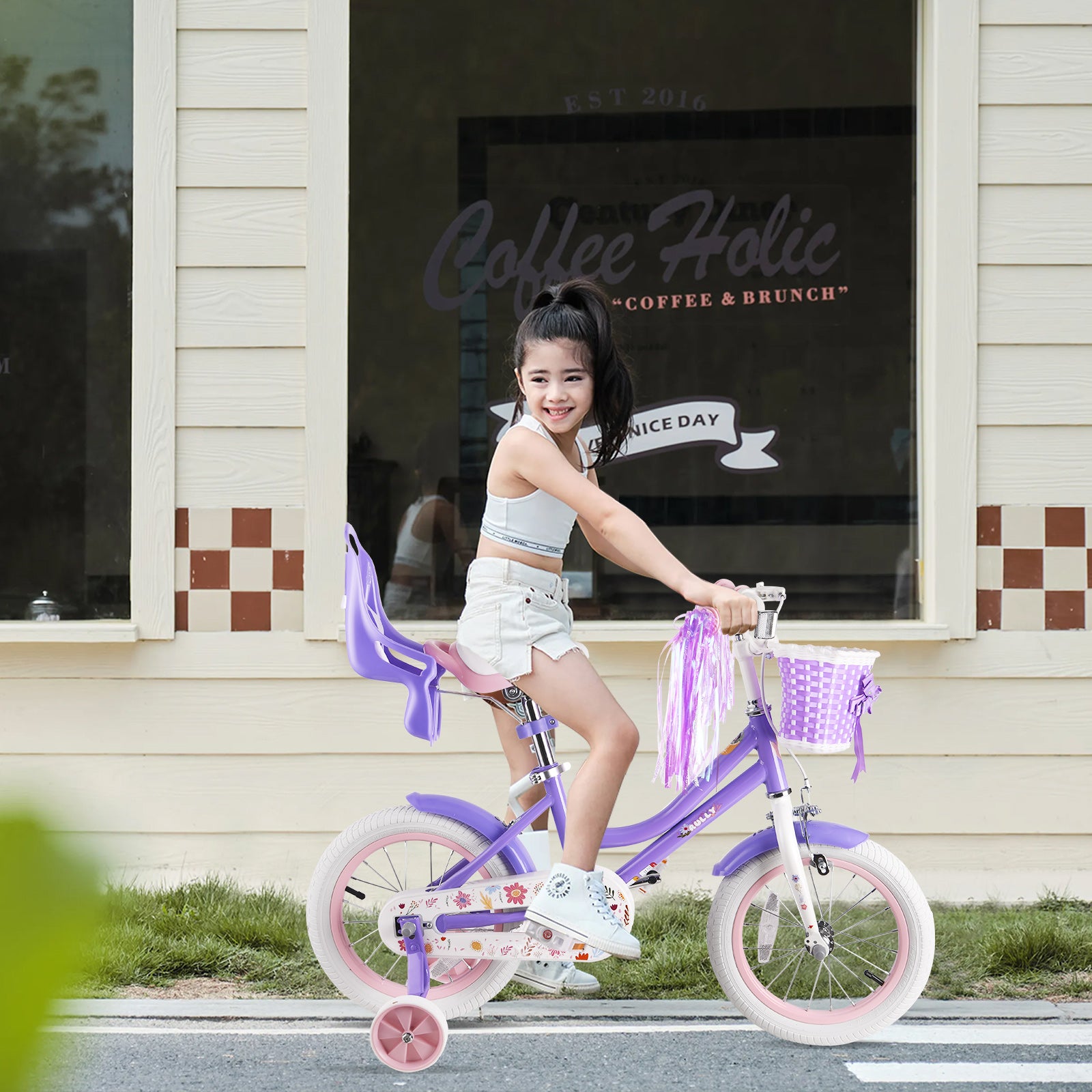 Rully Dasiy Kids Bike, Purple
