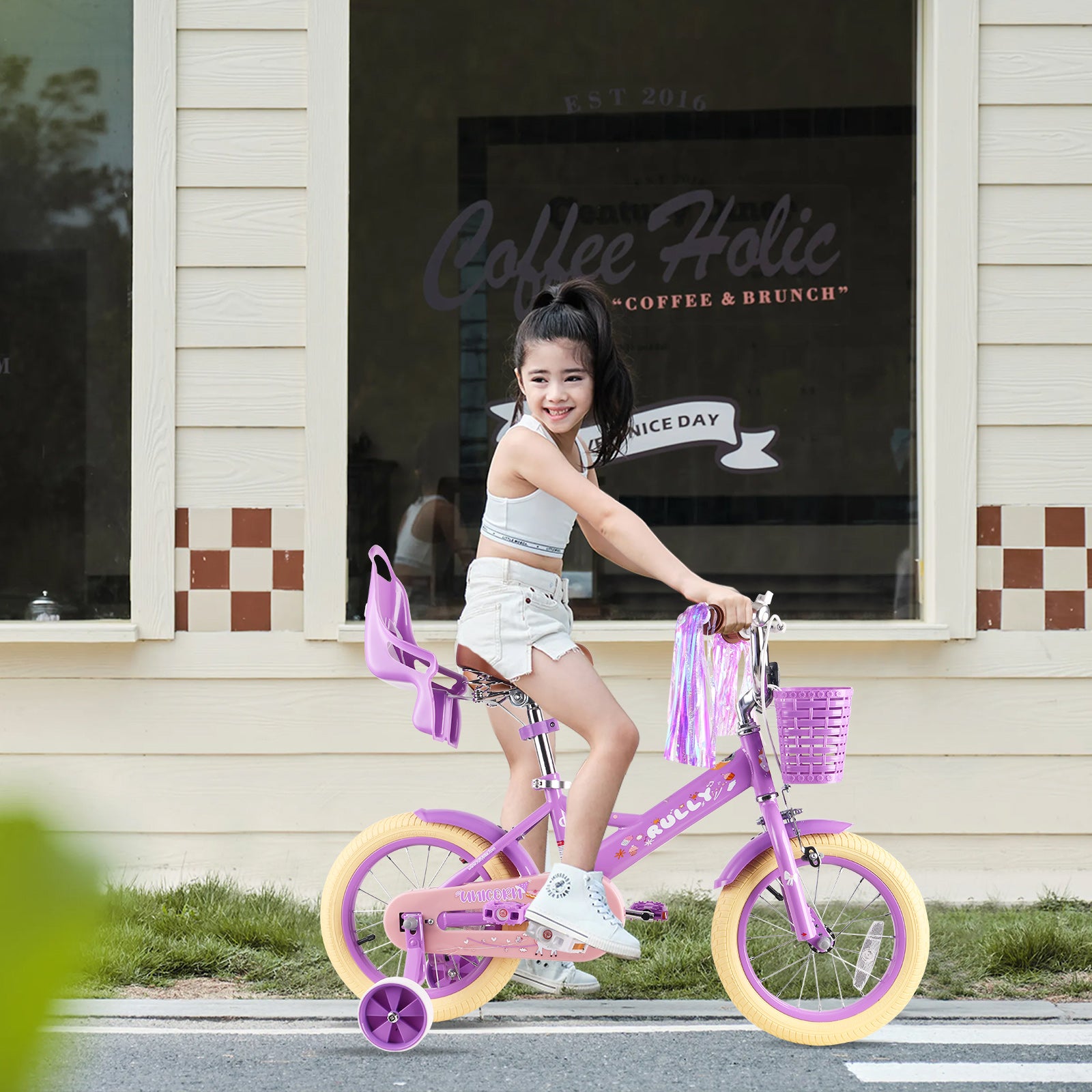 Rully Princess Kids Bike, Purple