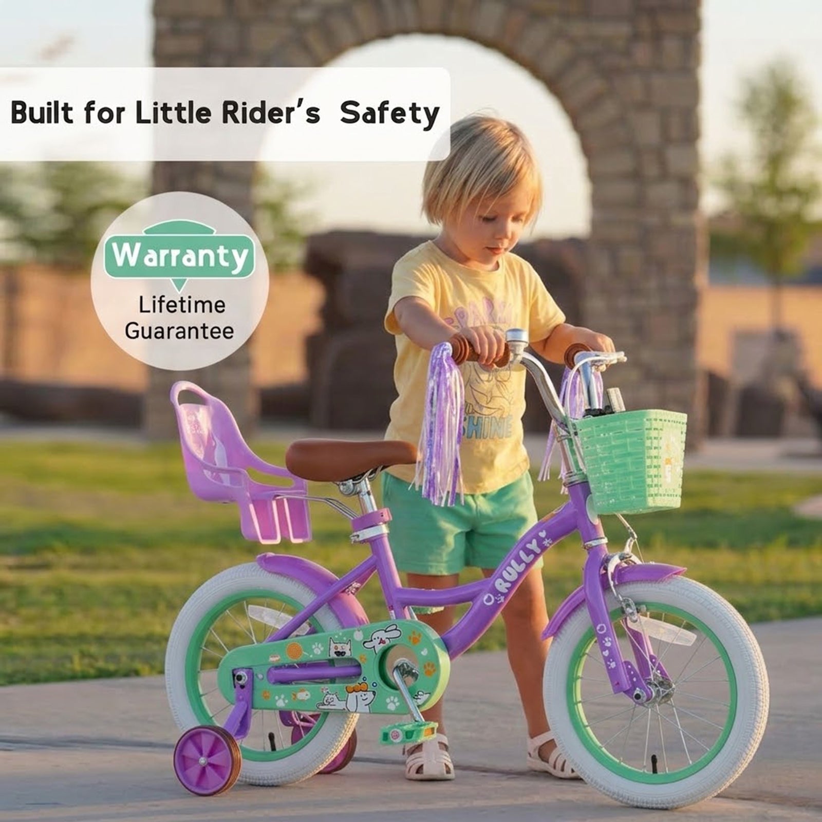 Rully Puppy Kids Bike, Purple