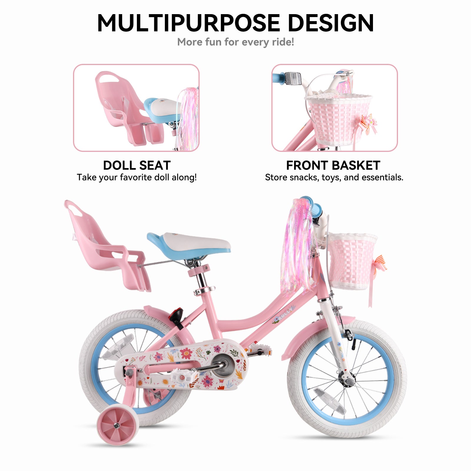 Rully Dasiy Kids Bike, Pink