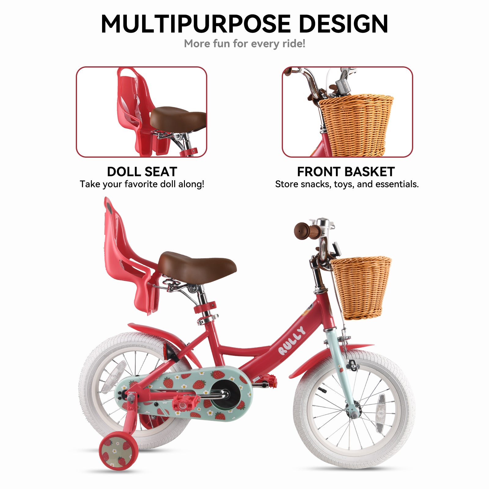 RULLY Strawberry Kids Bike