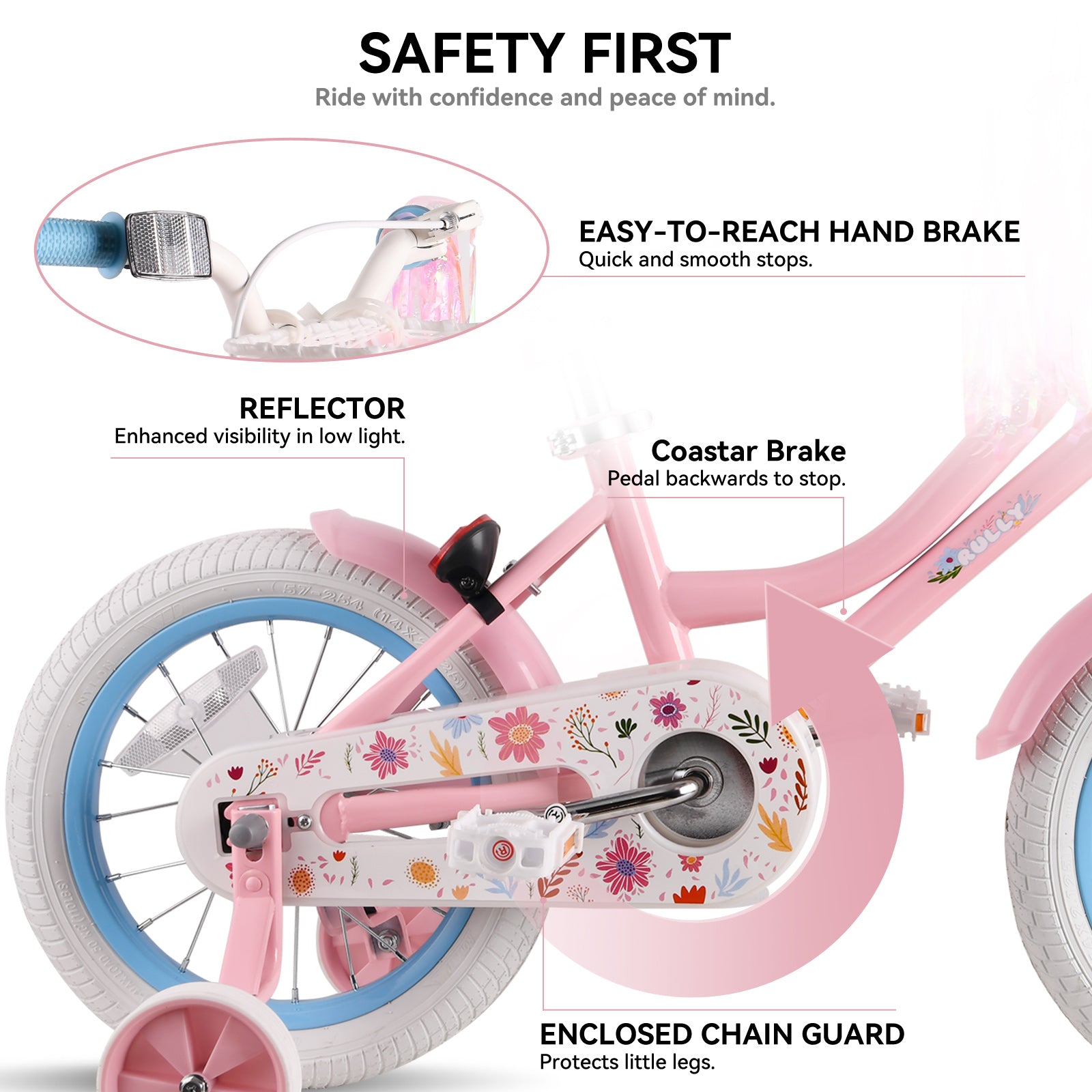 Rully Dasiy Kids Bike, Pink