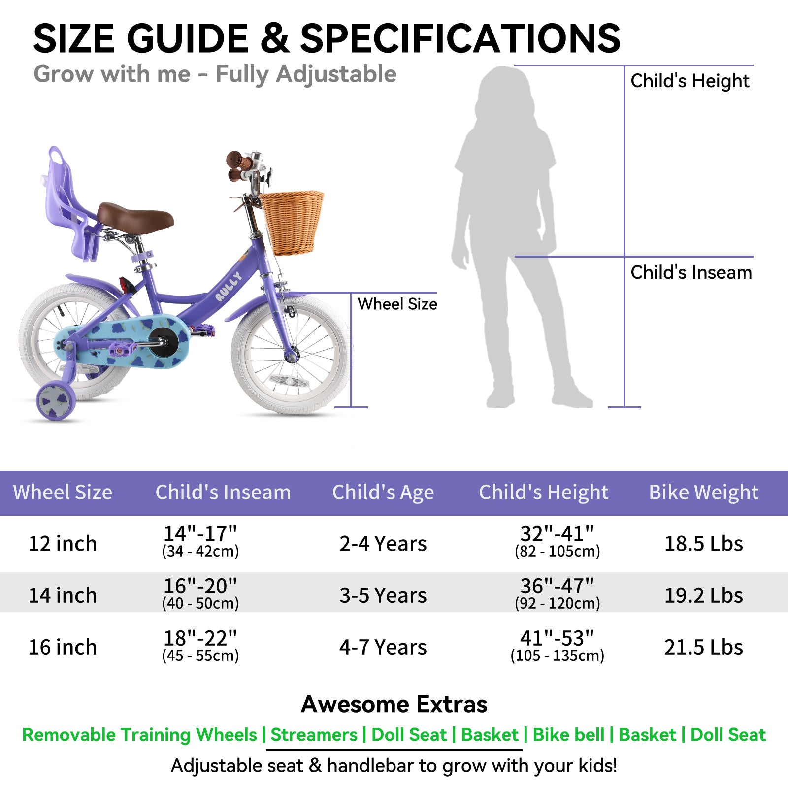 RULLY Grape Kids Bike