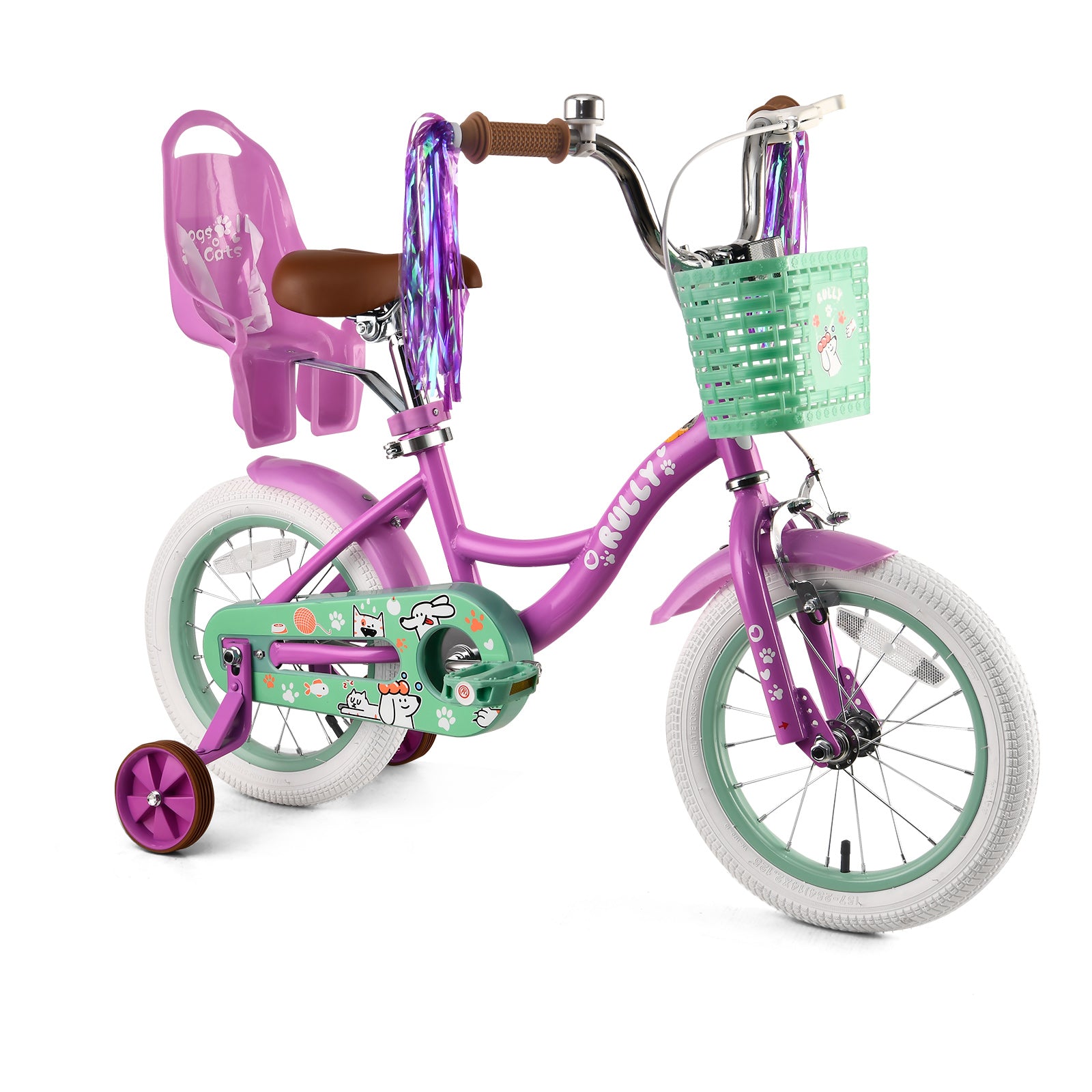 Rully Puppy Kinderfahrrad, Lila 