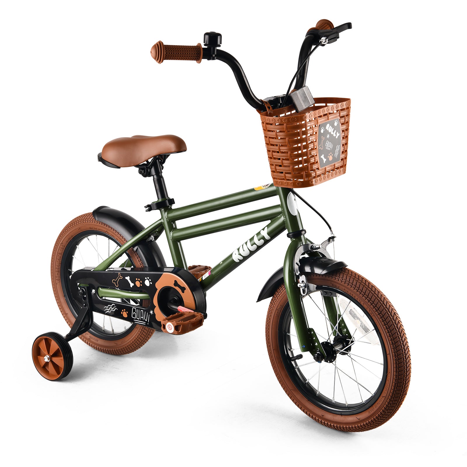 Rully Puppy Kinderfahrrad, Grün 